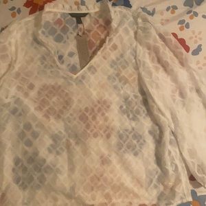 Sheer 3/4 sleeve Top